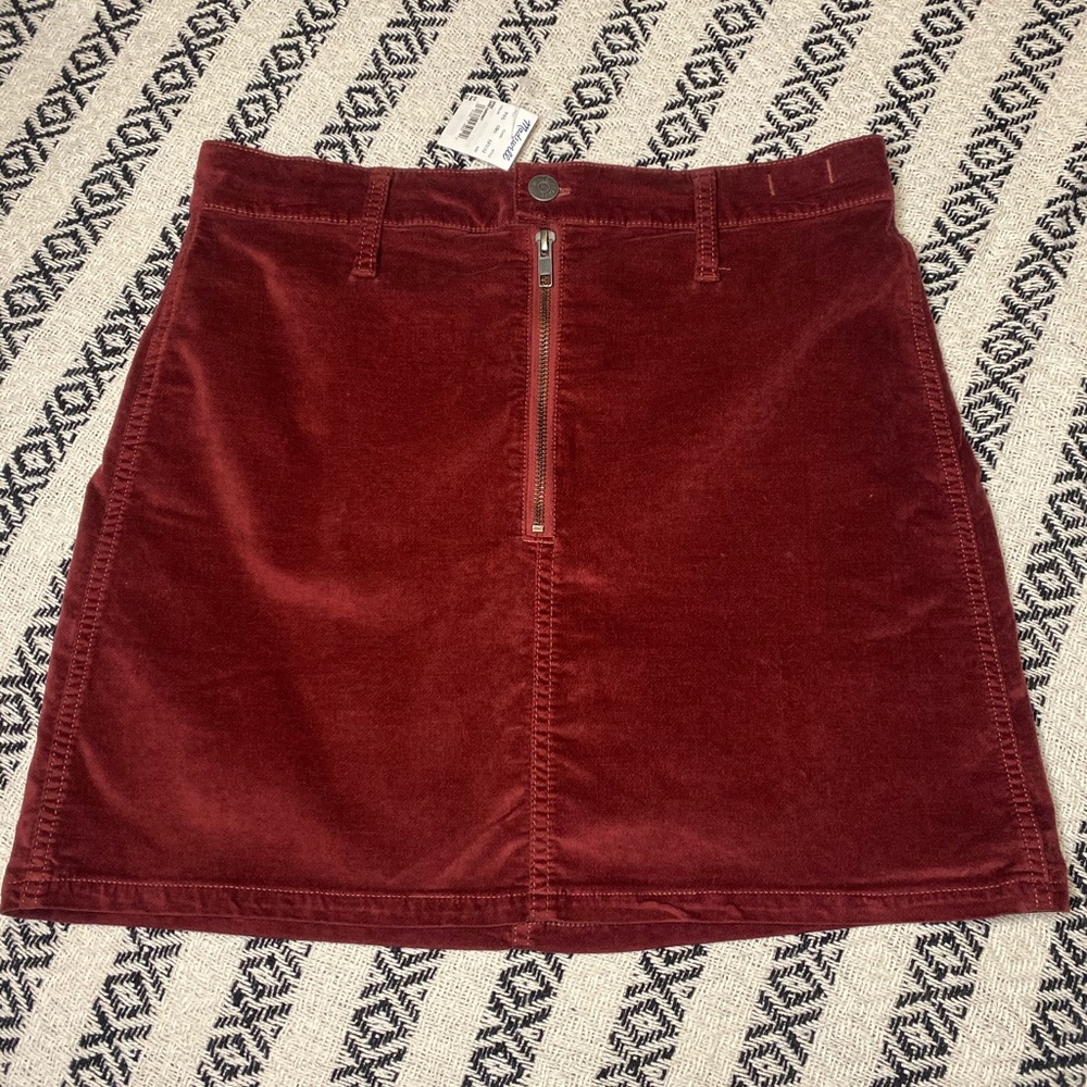 Madewell Suede skirt